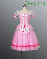romantic dress giselle ballet tutu costumes women peasant village long tulle dress skate ballerina short sleeve princess