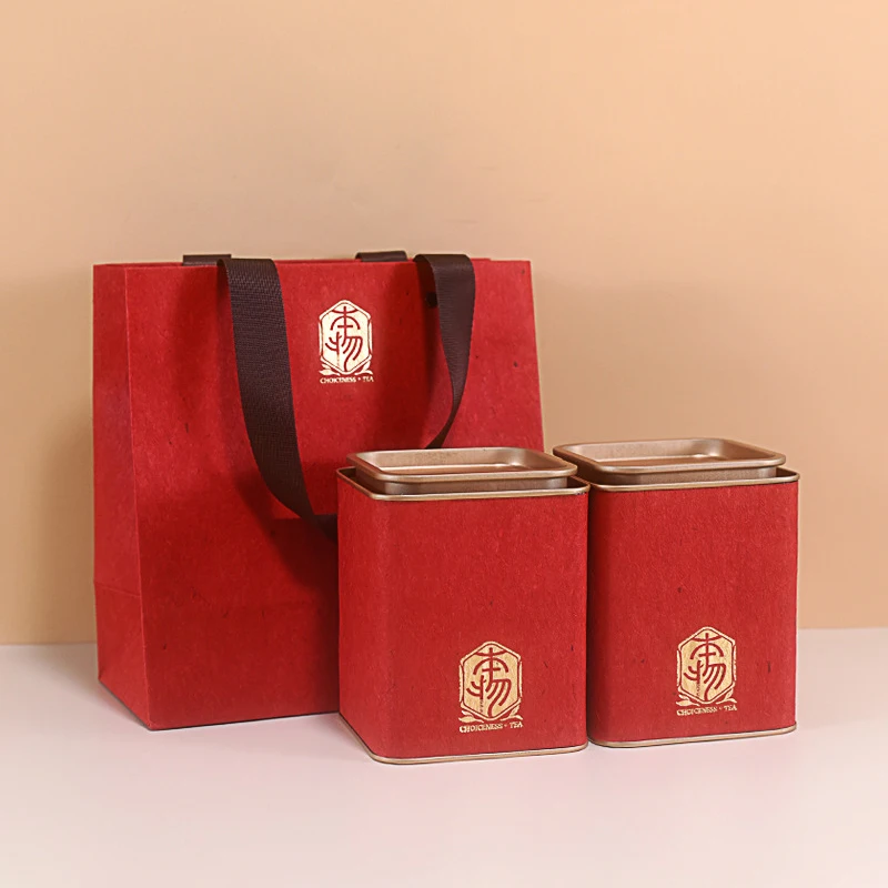 Чай Олово контейнеров квадратныая металлическая банка для хранения Жасмин Кофе