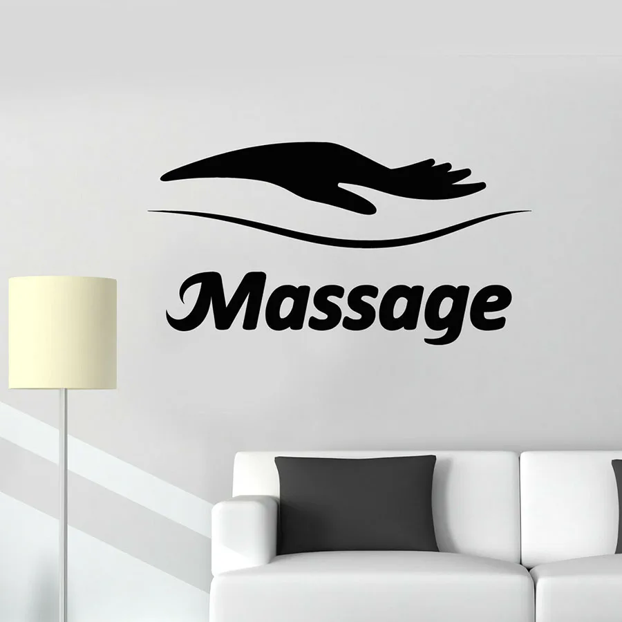 Spa Wall Decal Massage Salon Room Interior Decor Relax Body Therapy Vinyl Window Sticker Waterproof Art Mural S1071 | Дом и сад