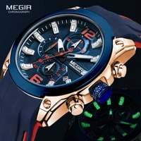 megir mens chronograph quartz watches luxury waterproof wristwatch top brand military sport watch men relogios masculino 2063