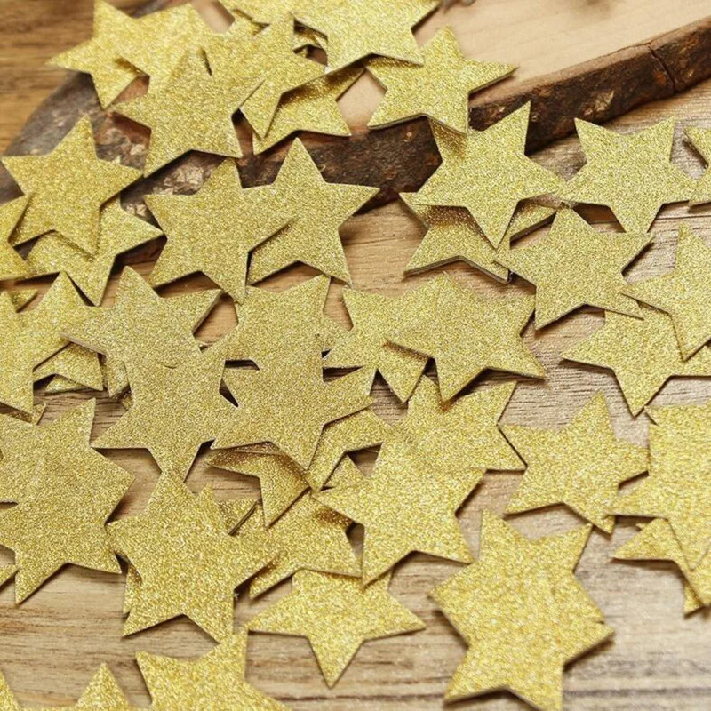 100 искусственная алмазная корона блестящая розовая Золотая бумага конфетти 3 см