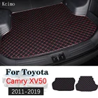 Кожаный коврик для багажника автомобиля для Toyota Camry 2011-2019, коврик для багажника XV50, подкладка для груза, Задняя подкладка для камеры