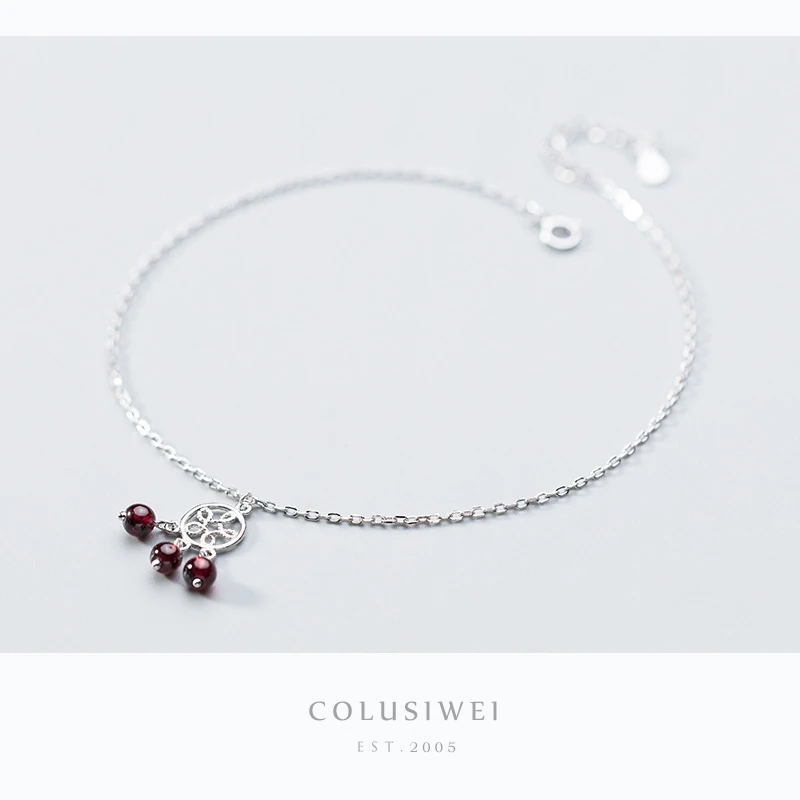 Colusiwei 100% 925 стерлингового серебра модное Ловец снов звено цепи браслеты из