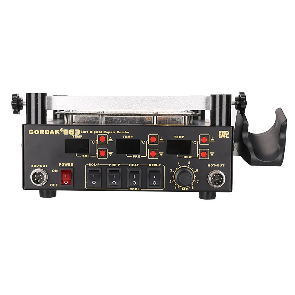 Тепловая пушка Gordak-3-in-1 сварочные инструменты BGA инфракрасный ИК-паяльник станция