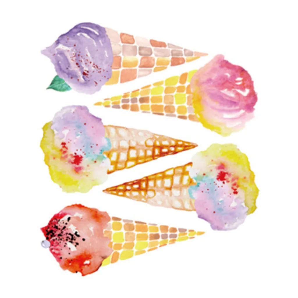 Наклейки на стену с изображением мороженого из мультфильма креативные наклейки