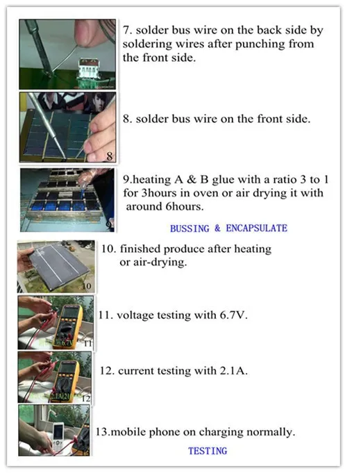 ECOWORTHY солнечная батарея PV МОНО фотоэлектрическая аксессуары для солнечной панели DIY Kit монокристаллическая пайка с флюсом железная ручка автобусная проволока