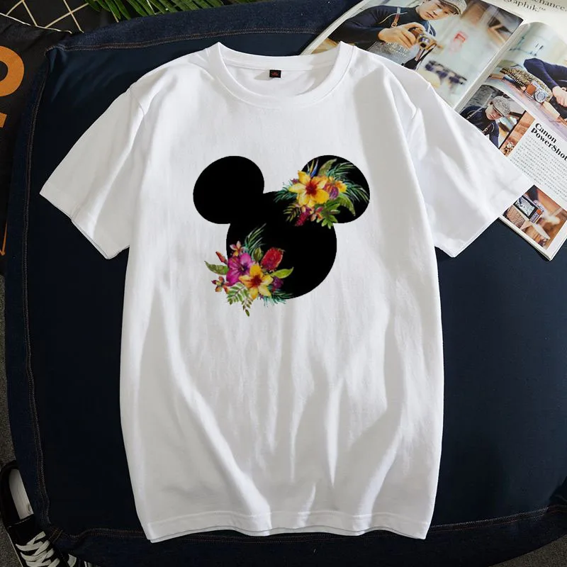 Женская футболка с Минни Маус Микки ушами футболки для девочек Tumblr хипстерская