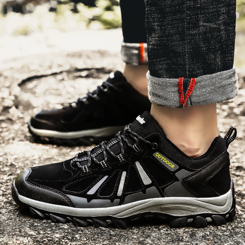 

Women Hiking Shoes Waterproof Trekking Shoes Men Mountain Climbing Shoes Nonslip Wearable Hiking Sneakers Outdoor Trail Boots