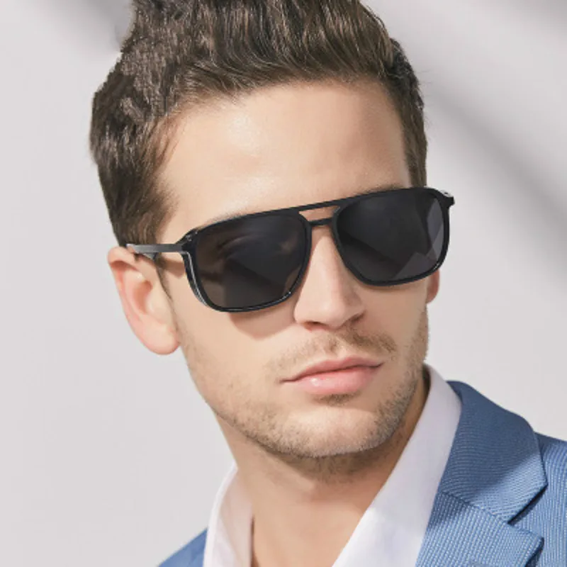 Солнцезащитные очки FENCHI Мужские поляризационные темные чёрные|Мужские