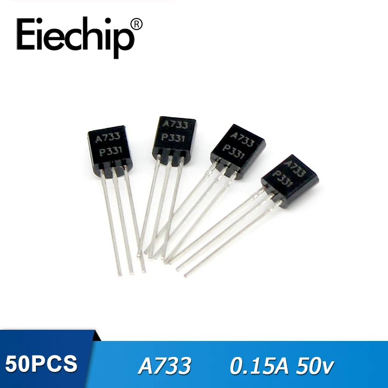 

50PCS/lot Transistors A733 TO-92 0.15A 50V PNP New Original