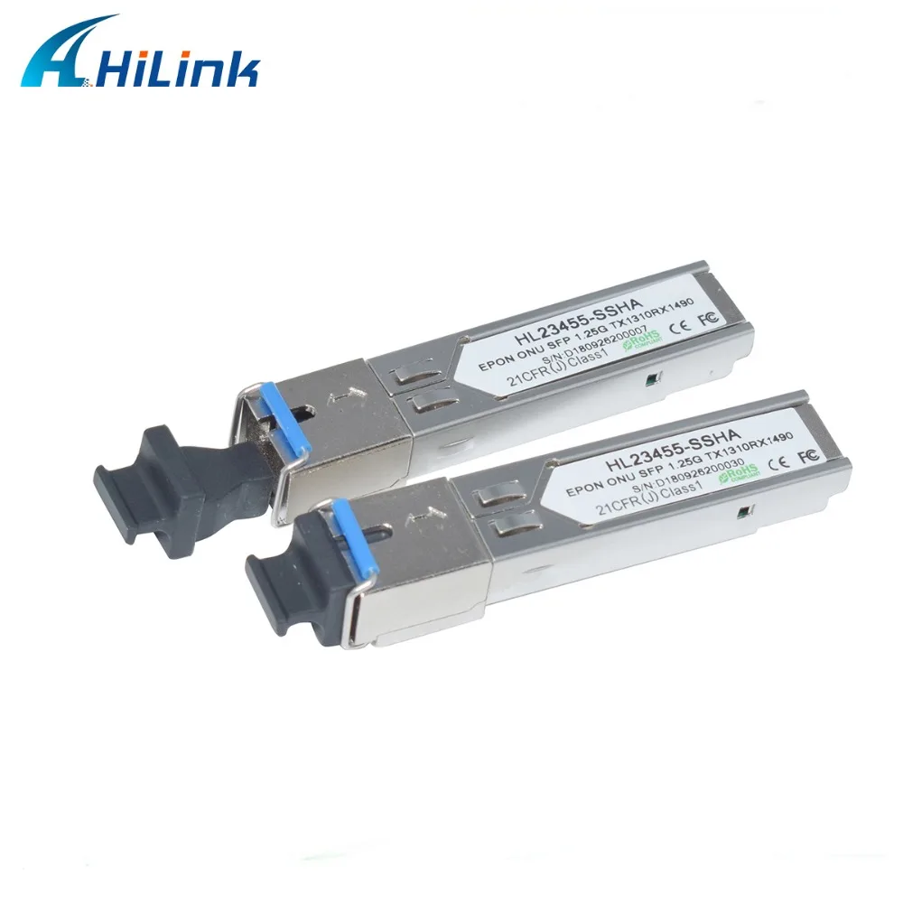 Разъем розетка Hilink EPON ONU SFP 20 км Tx 1310 нм Rx 1490 1 25 г SC/UPC|Оптоволоконное оборудование| |