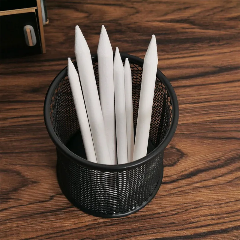 Пеньковая ручка для растушевки и карандашей белая рисования разных размеров