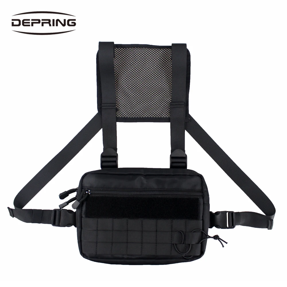 

Tactical Molle Pouch Military Combat Chest Rig Bag Army Multi-Purpose EDC Waist Pack Hip-Hop Streetwear Shoulder Bag