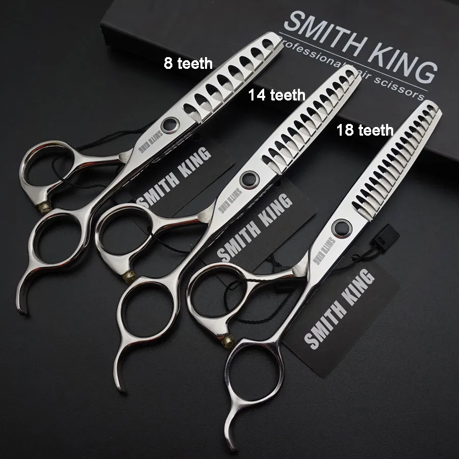 6-дюймовые профессиональные ножницы для стрижки волос тонкие 8 зубов 14 18