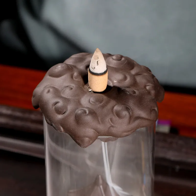 Керамическая курильница для благовоний ГОРЕЛКА со стеклянным покрытием