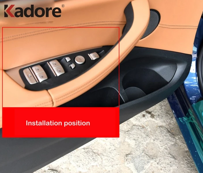 

For BMW X3 2018 2019 Interior Inner Door Window Lift Button Switch Panel Cover Trim Frame Molding