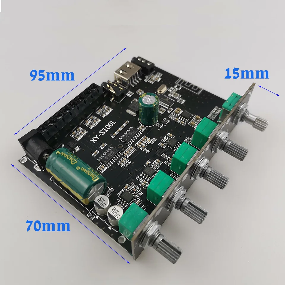 2*50 Вт + 100 Мощный сабвуфер Плата усилителя Bluetooth звуковой стереоэквалайзер класса