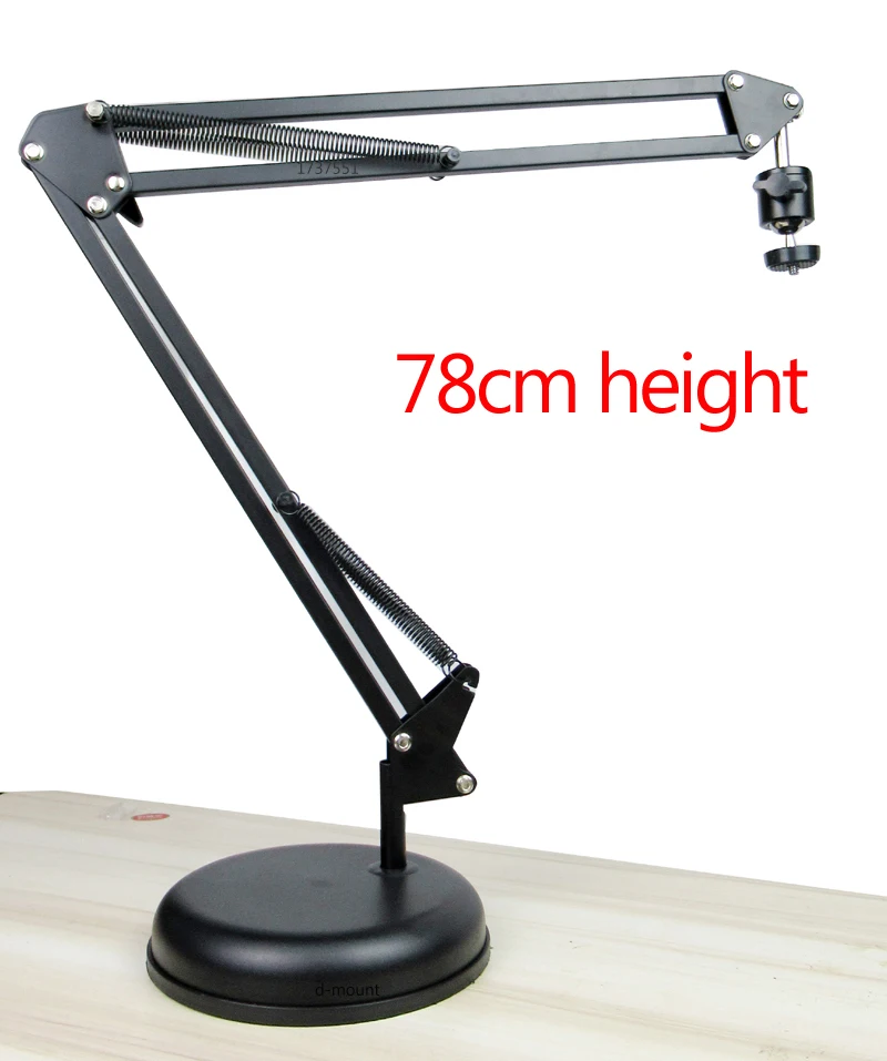 DL-PMA-T10 DL-PMA-T10 universal mini projector desktop stand with spring foldable 360 rotate tilt mini projector bracket round base bedside - Цвет: DL-PMA-T10