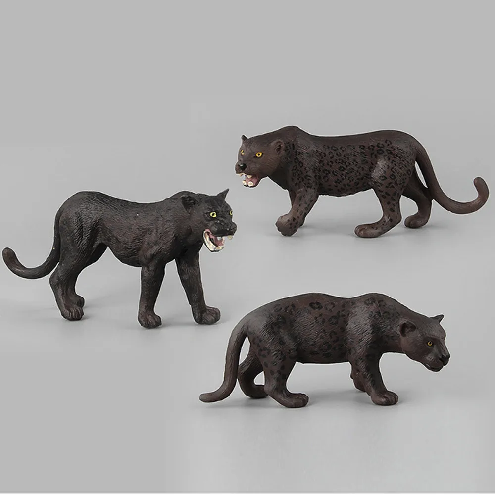 Гаражные наборы игрушечный леопард черный Panthe игрушка животное фигурка орнамент