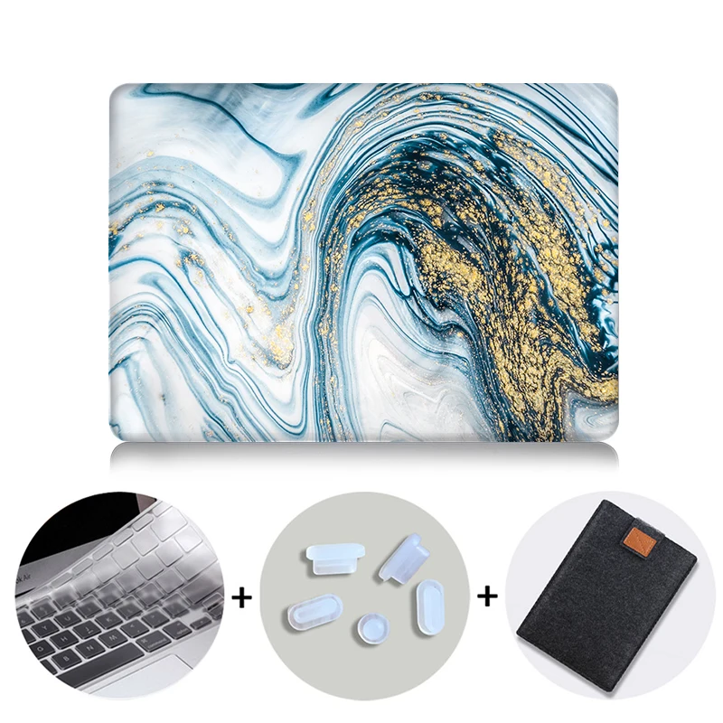 MB10 MTT мраморный чехол для Macbook Air Pro retina 11 12 13 15 16 дюймов, чехол для ноутбука mac book Pro 13,3 15,4 с сенсорной панелью - Цвет: MB10