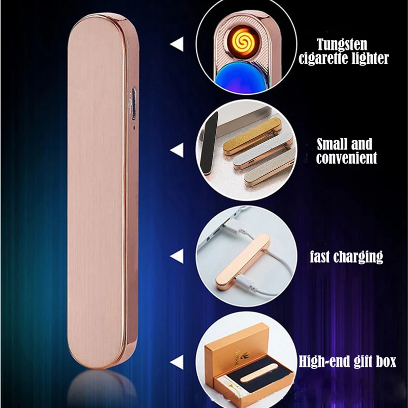 Зажигалка для сигарет сенсорный экран зажигалка компактный смарт-датчик usb