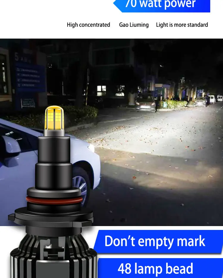 3D Canbus H4 D2 светодиодный фары комплект 15000lm 6000k авто CreeCSP чипы H7 H1 9005/06 H11 фар