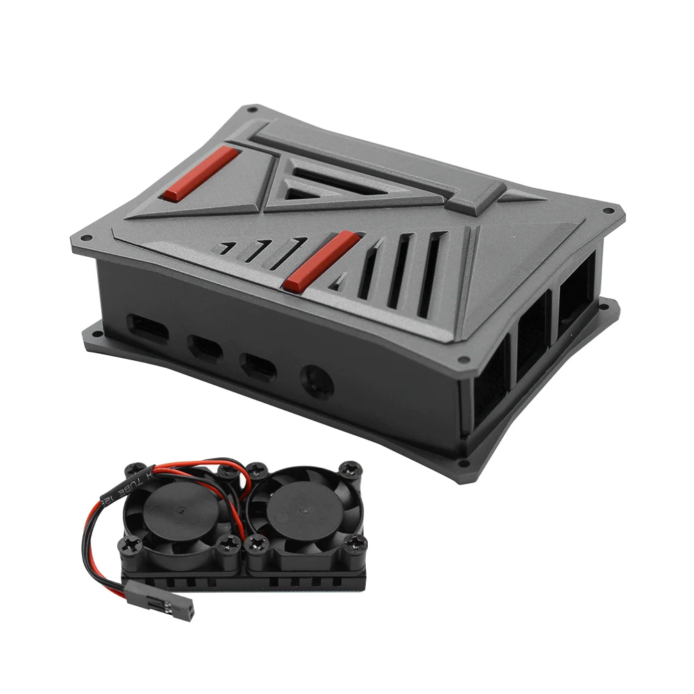 Оригинальный Raspberry Pi 4 Model B Kit 2 8 ГБ ОЗУ + чехол из АБС-пластика двойной вентилятор