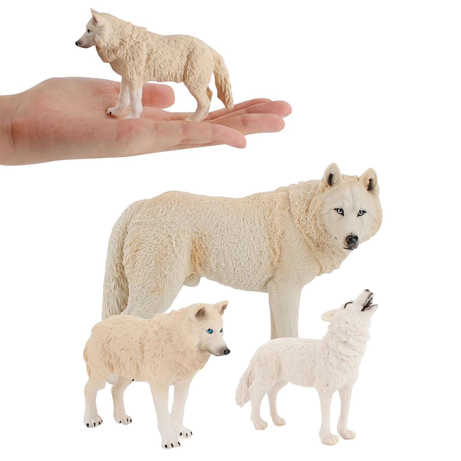 

Plastic Wild Animal Wolf Ornament Statue Figurine Art Sculpture Ornaments