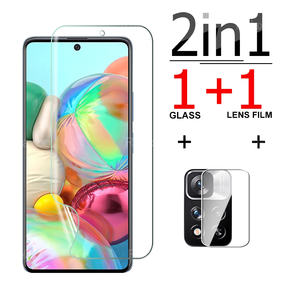 

2 в 1 гидравлическая пленка с полным покрытием для Poco m4 pro 5G m3 Pro poco M3 POCO M4 PRO 5g xami xiamo защитная пленка против царапин без стекла