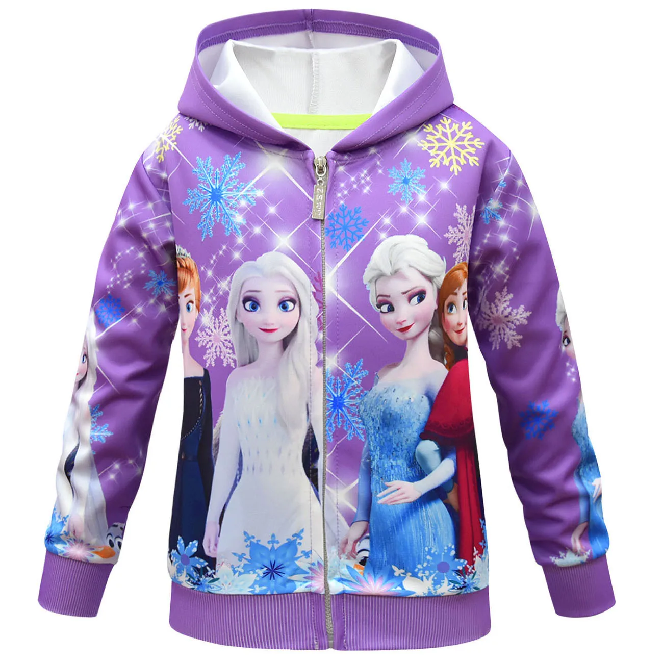 Disney льда Снежная королева 2 для девочек Сезон весна осень Повседневные толстовки