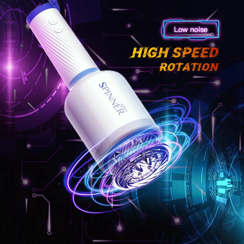 Новая автоматическая высокое Скорость вращения Мужской мастурбатор Кубок с 3