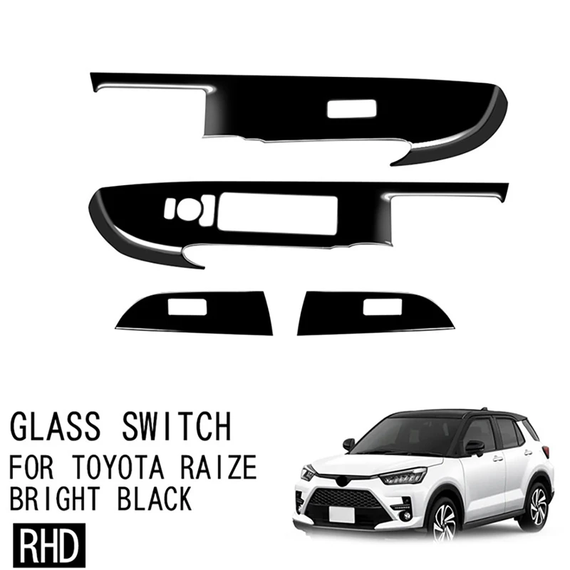 

Для Toyota Raize 200 Серия автомобильный оконный подъемник переключатель Панель рамка отделка Аксессуары RHD