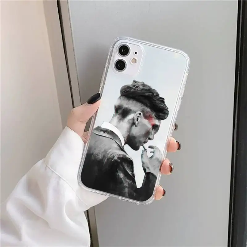 

Peaky Blinders Thomas Phone Case Transparent for iPhone 11 12 mini pro XS MAX 8 7 6 6S Plus X 5S SE 2020 XR