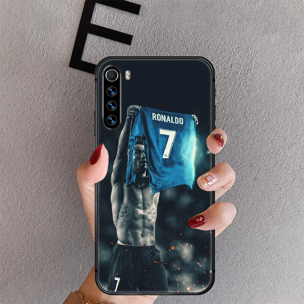 

Cristiano Ronaldo CR7 Phone Case Cover For Xiaomi Redmi Note 7 7A 8 8T 9 9S 9A 10 K30 Pro Ultra Black Fashion Cover Hoesjes