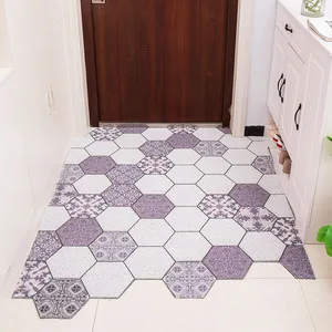 eastern european style doormat anti slip pvc silk loop door mat entrance rubbing carpet kitchen mat custom irregular shape rug free global shipping