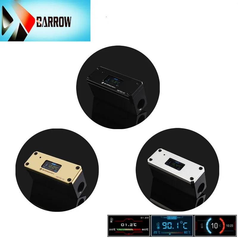 Динамический цветной экран OLED цифровой дисплей измеритель температуры воды