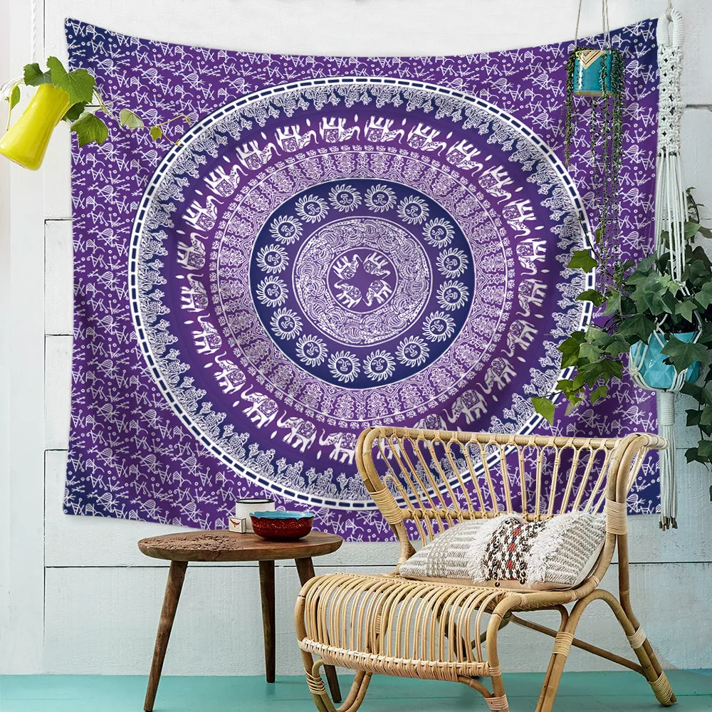 Гобелен настенная серия Мандала печать пляжное полотенце коврик полиэстер