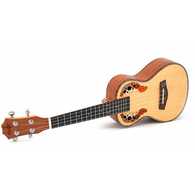 Ukulele 23 Inch Concert 4 String Hawaiian Guitar Ingman Spruce Panel Grape Hole | Спорт и развлечения