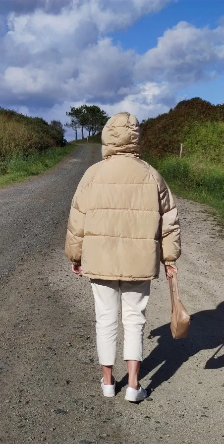 Зимнее модное свободное зимнее пальто из хлопка пуховик одежда с хлопковой