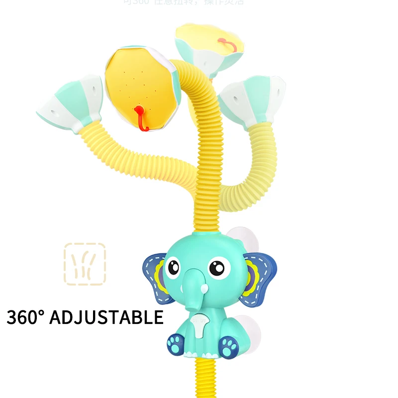 baby bath toy electric cartoon shower elephant water spray toys faucet bathroom bathtub educational play game for kids children free global shipping