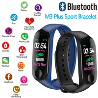 new bluetooth m3 smart bracelet men women fitness bracelet band 3 heart rate blood pressure clock girl watches smarwatch 2021