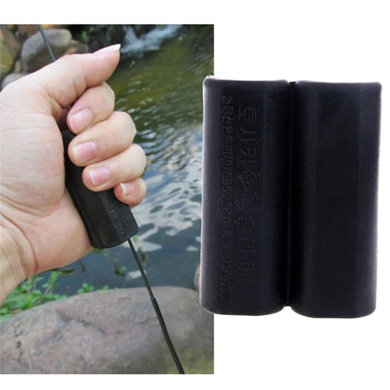 1pc New Arrive Rubber Shrink Device Non-slip Rod Black Fishing Supplies Retreat | Спорт и развлечения
