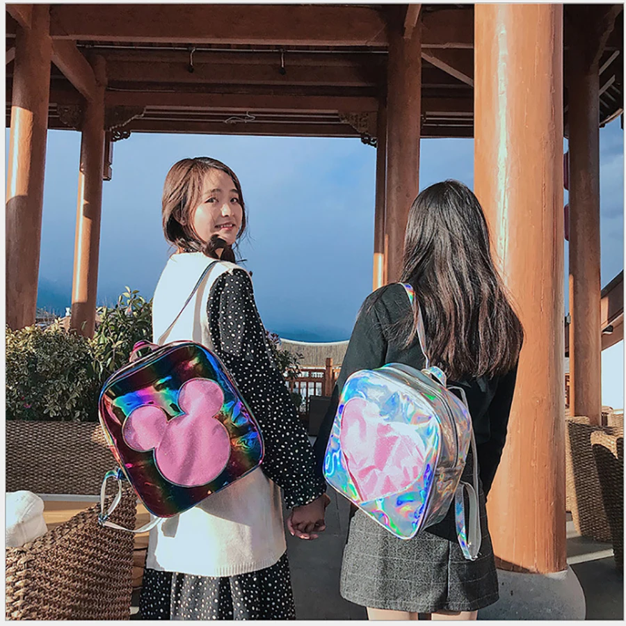 Женский рюкзак с прозрачной звездой большие школьные сумки Capcity для девочек