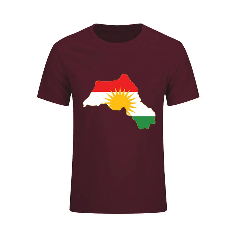 Мужская футболка с изображением флага Курдистана 2020 новая модная коротким