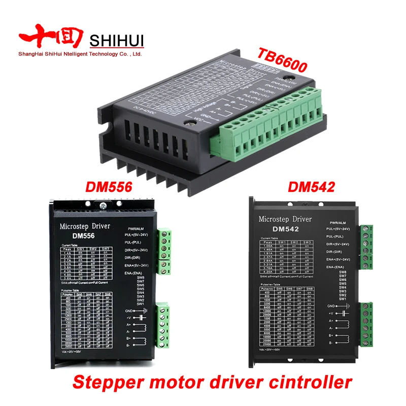 

9-42V 4A TB6600/ 20-50V 4.2A DM542 / 20-50V 5.6A DM556 Microstep Driver For Nema17 Nema23 Nema24 Stepper Motor Control