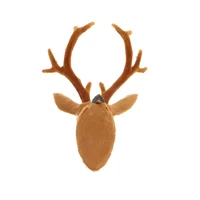 vivid mini wall mounted stuffed deer head sculpture home ornament