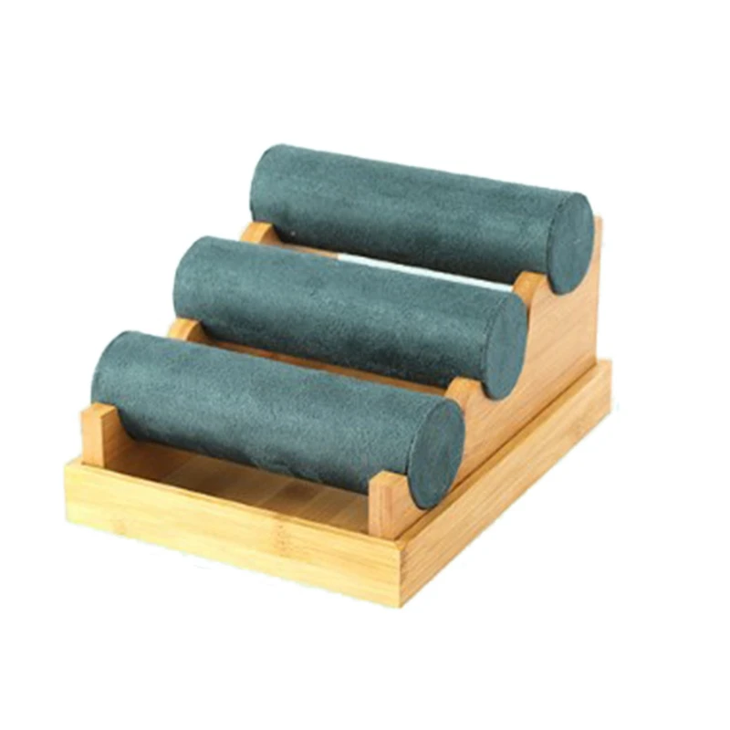 3 слоя браслета дисплей ювелирных изделий ожерелье часы держатель браслет