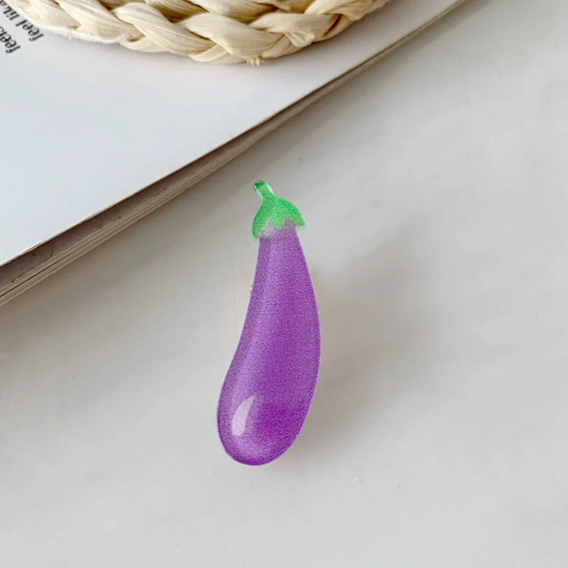 Заколка для волос детская в форме овощей фруктов 2 шт. модная шпилька | Детская
