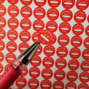 Оптовая продажа, 10 мм, хрупкая темперная бумага, гарантия на герметичную этикетку, наклейка Void, если повреждена, универсальная