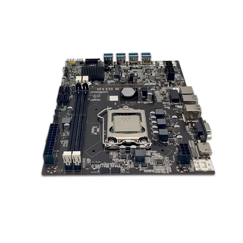 New TF B75-USB Mining Motherboard LGA115 DDR4 Support CPU+SATA DVI for Miner Dropship BTC Machine Bitcoin |